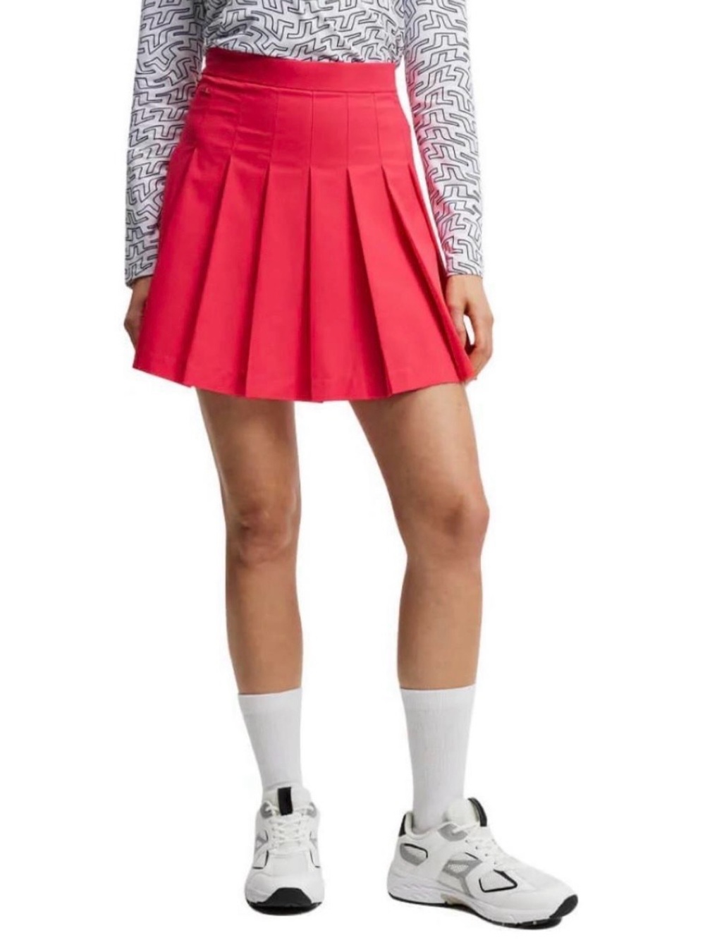 J.Lindeberg Adina Golf Skirt in Azalea (Large)